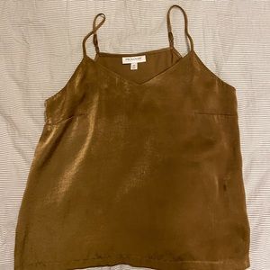 Satin flowy tank top